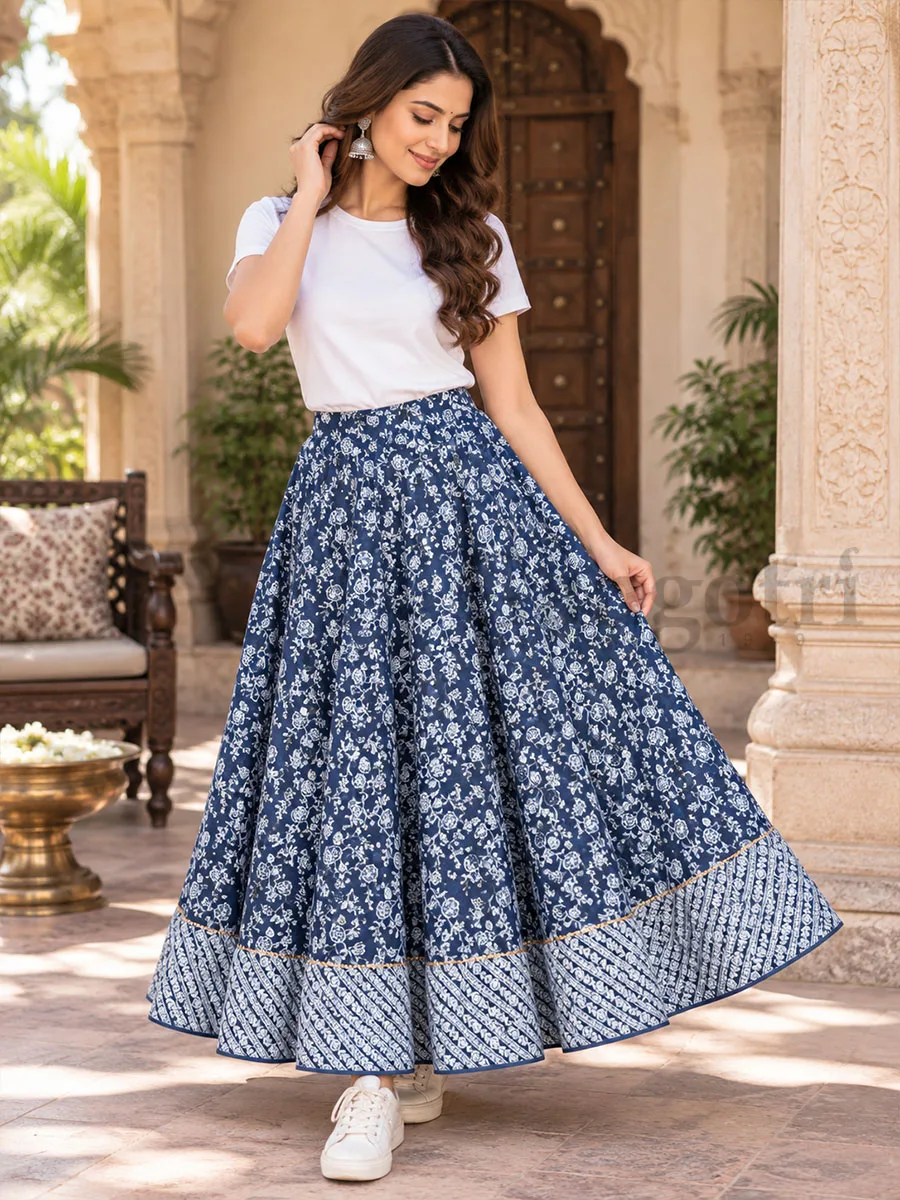 Cotton Skirt L