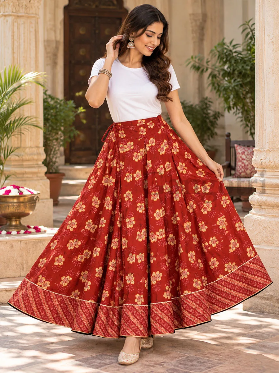 Cotton Skirt M