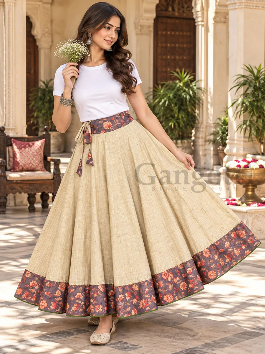Cotton Skirt S