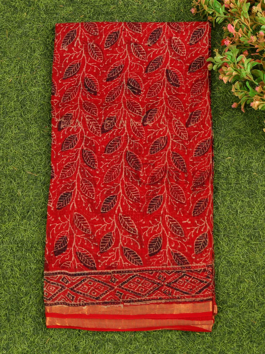 Kota Cotton Printed Saree - Image 2