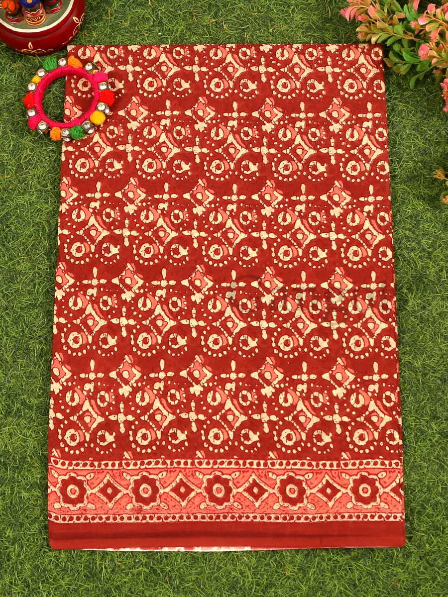 Cotton Printed Saree - Image 2