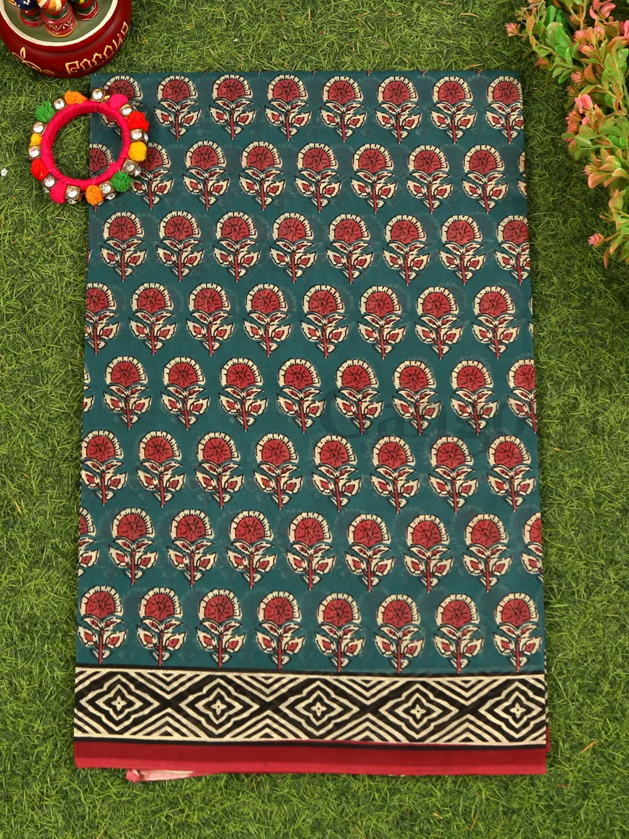 Cotton Printed Saree - Image 2