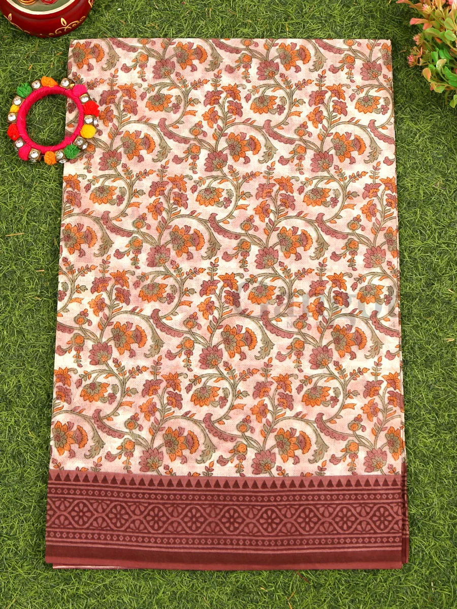 Cotton Printed Saree - Image 2