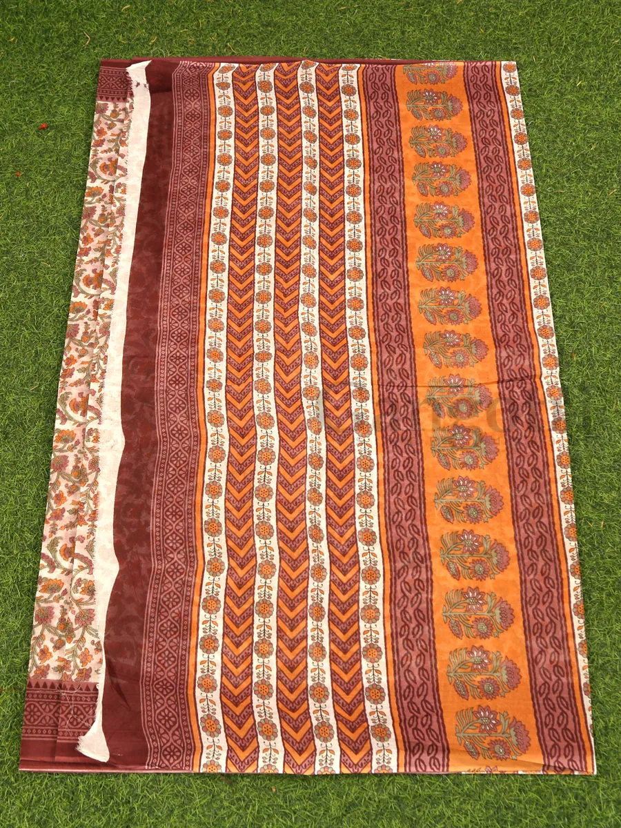 Cotton Printed Saree - Image 3