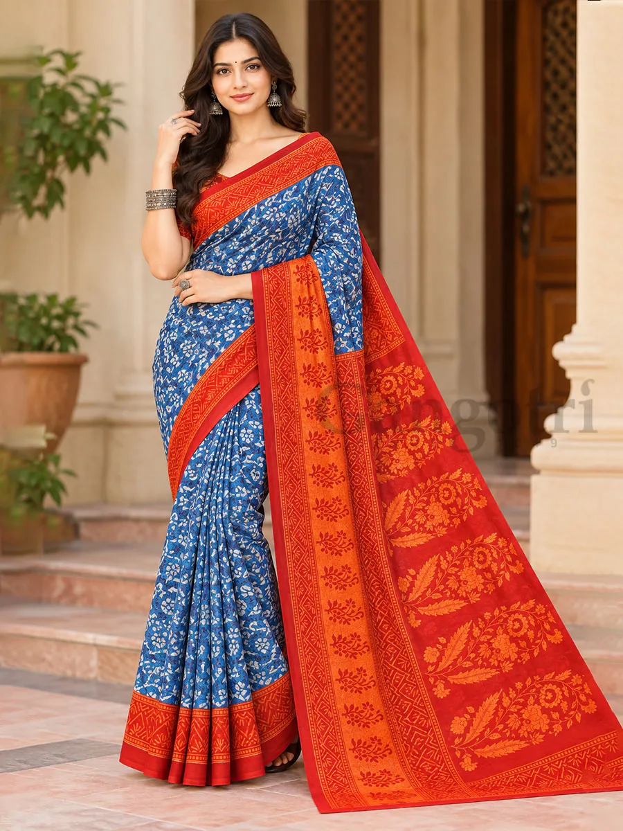 Cotton Printed Saree