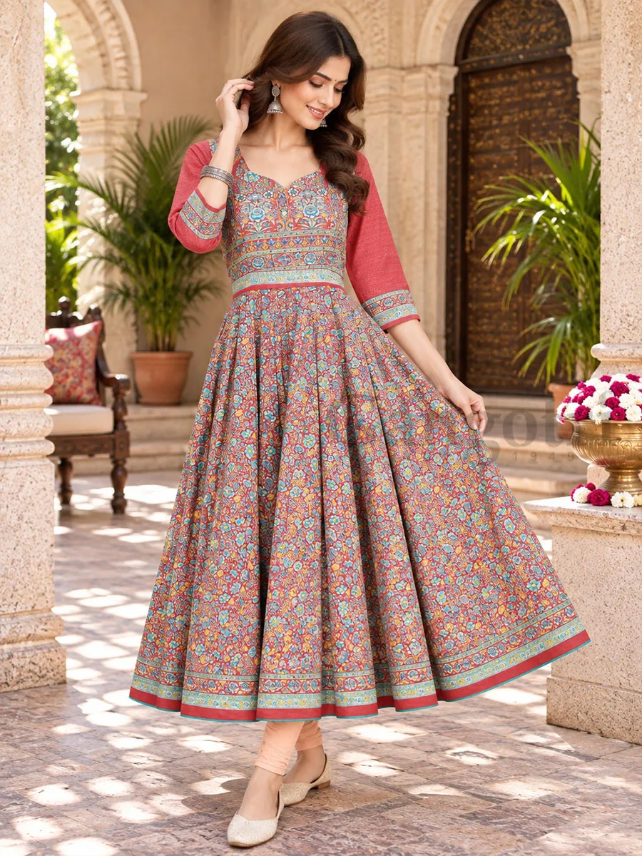 Crep Anarkali XL