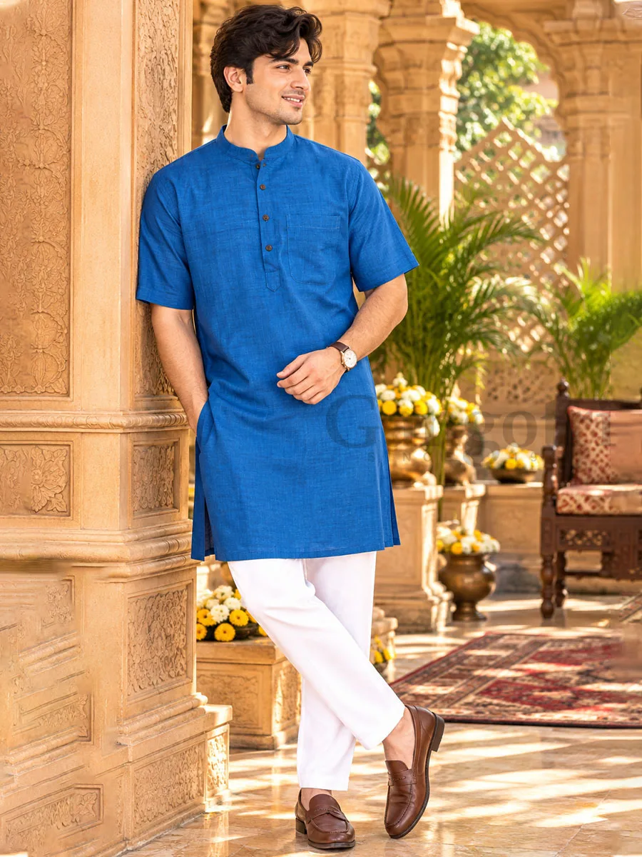 Cotton Kurta Collar L