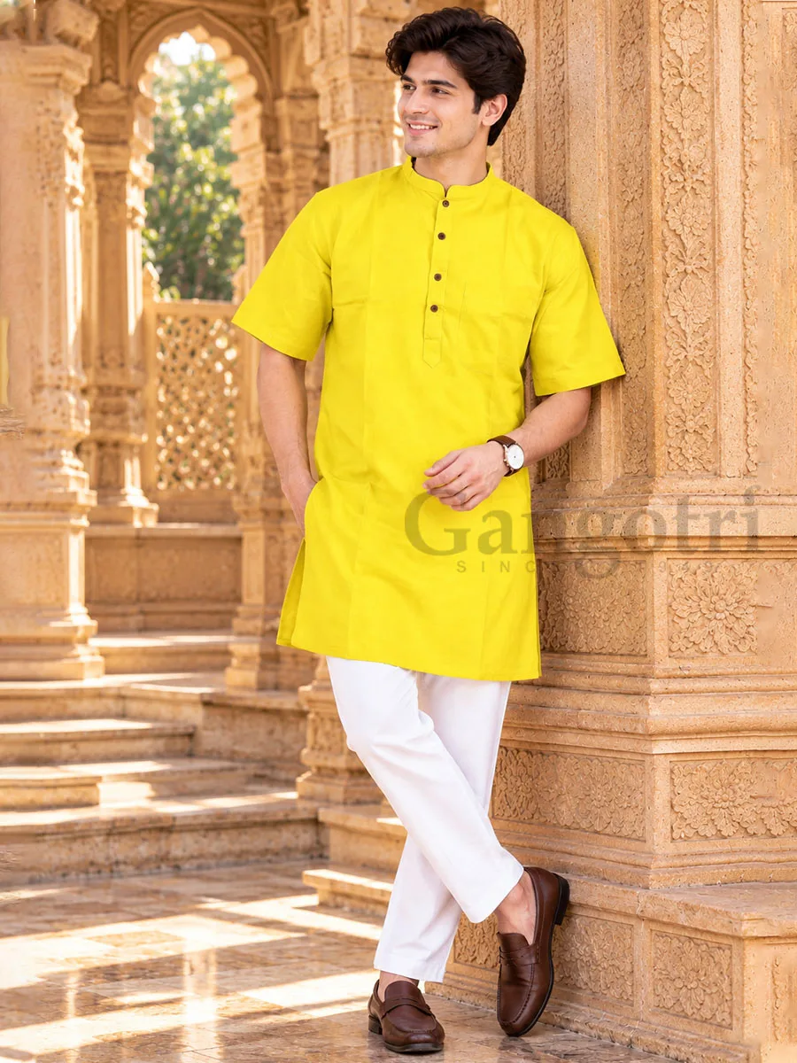 Cotton Kurta Collar L