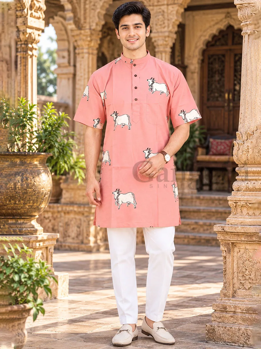 Cotton Kurta Collar L