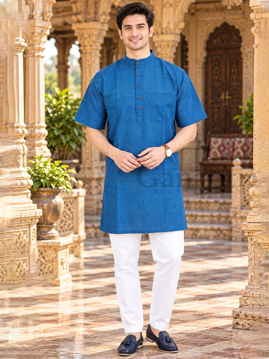 Cotton Kurta Collar M