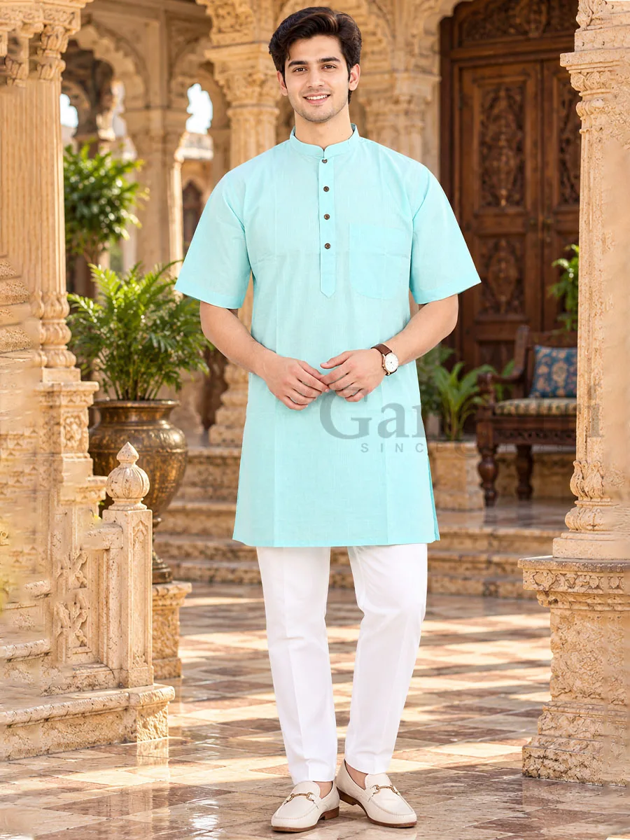 Cotton Kurta Collar M