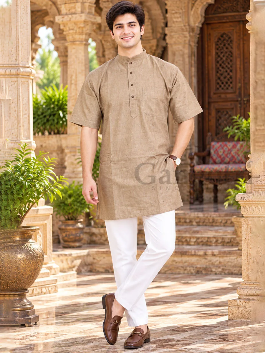 Cotton Kurta Collar M