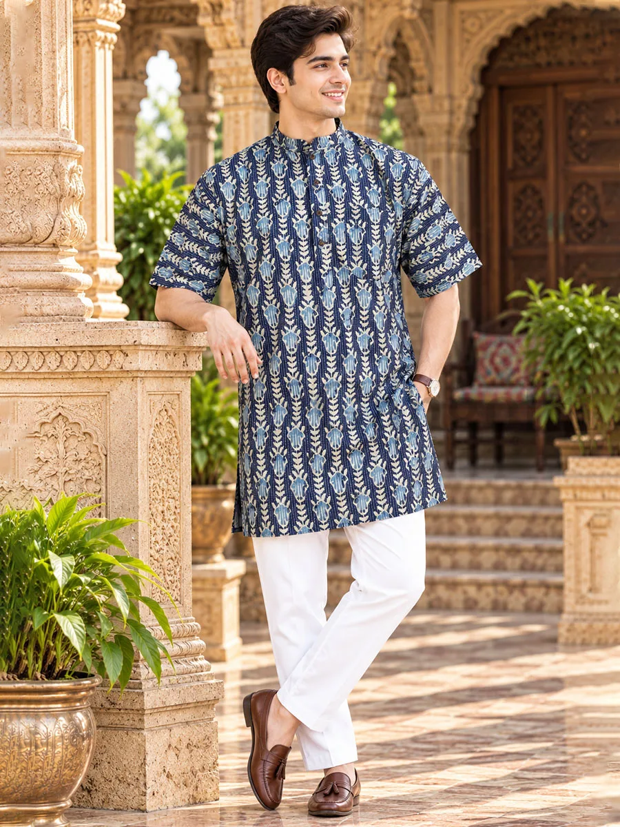 Cotton Kurta Collar M