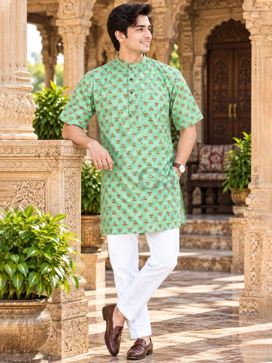 Cotton Kurta Collar M