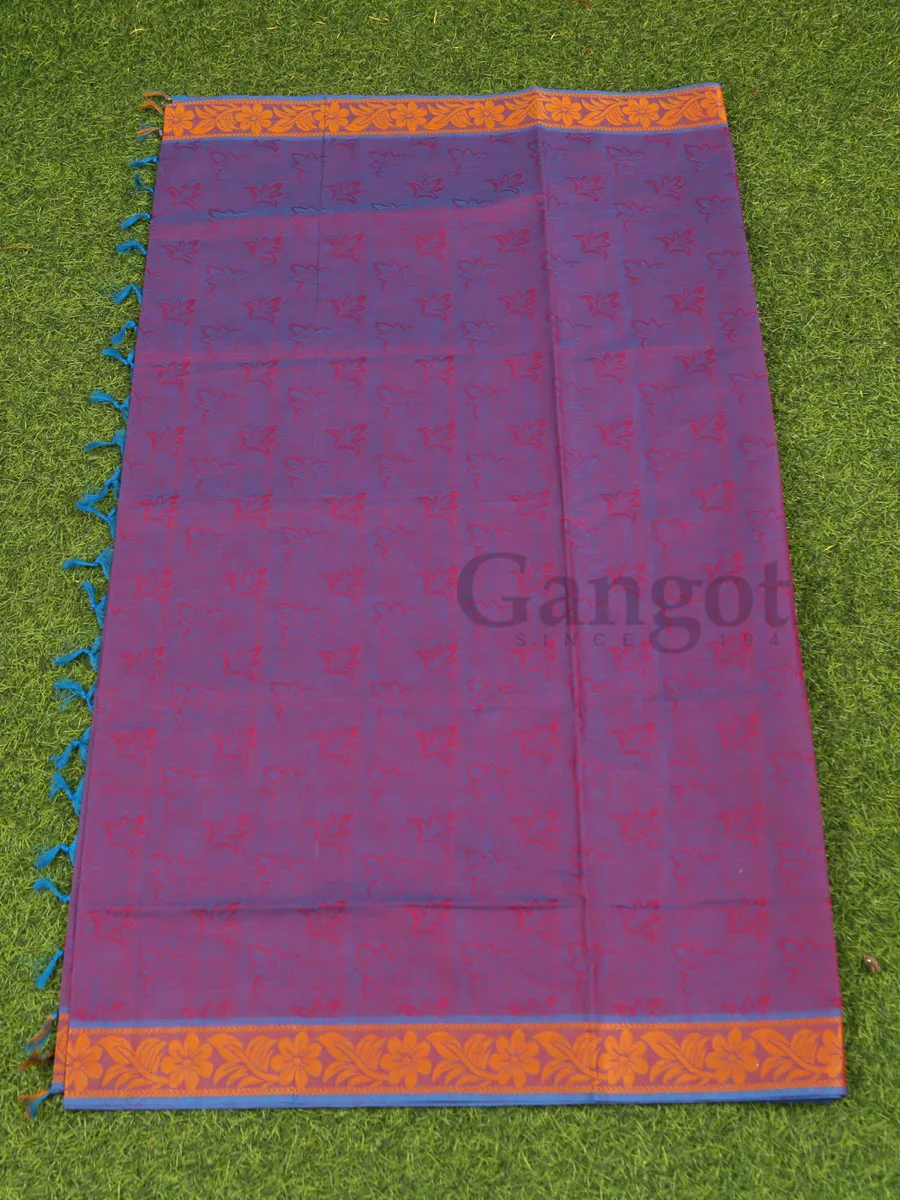 South Indian Cotton Saree - Image 2