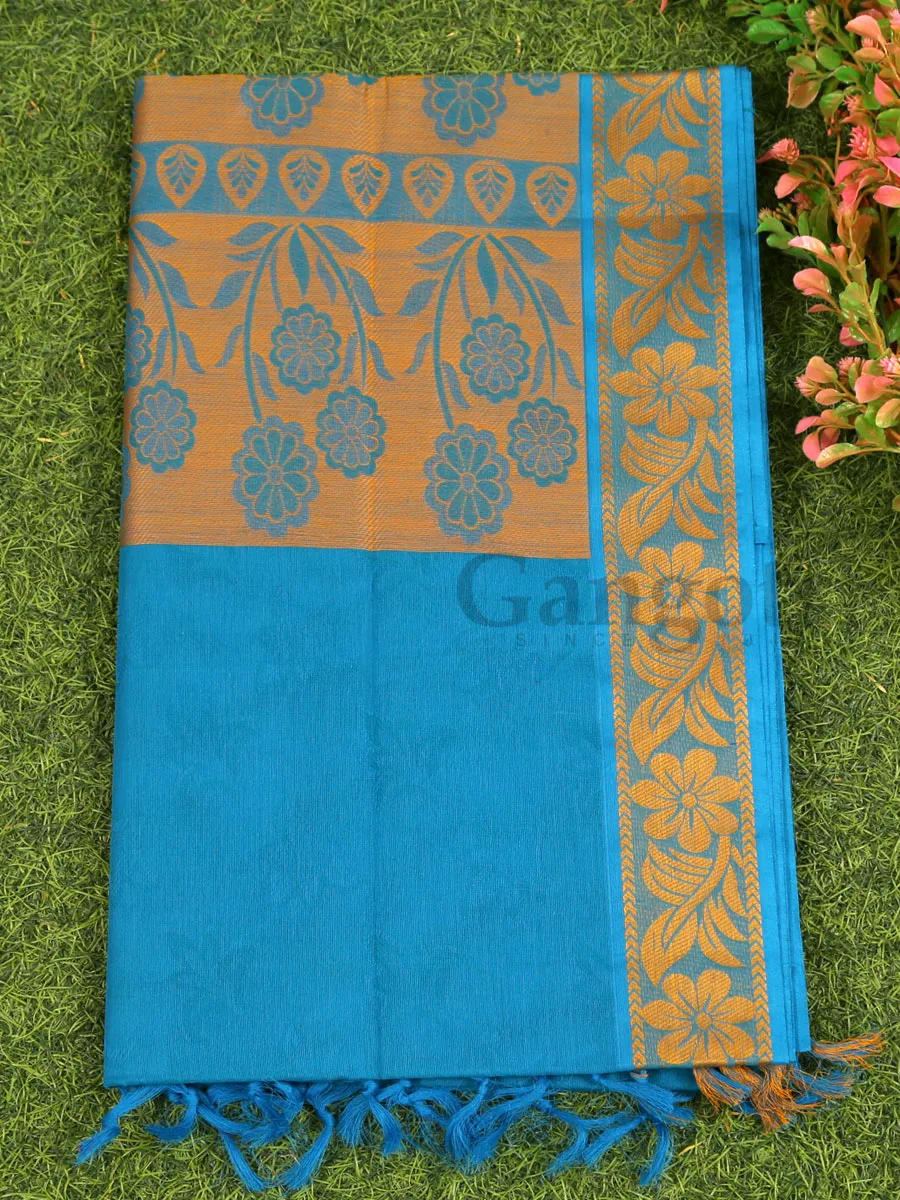 South Indian Cotton Saree - Image 3