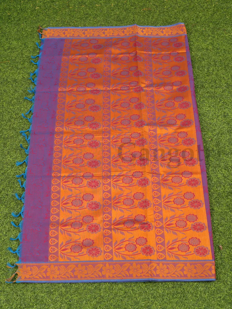South Indian Cotton Saree - Image 4