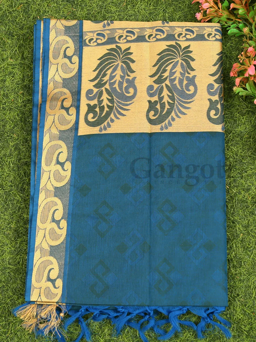 South Indian Cotton Saree - Image 3