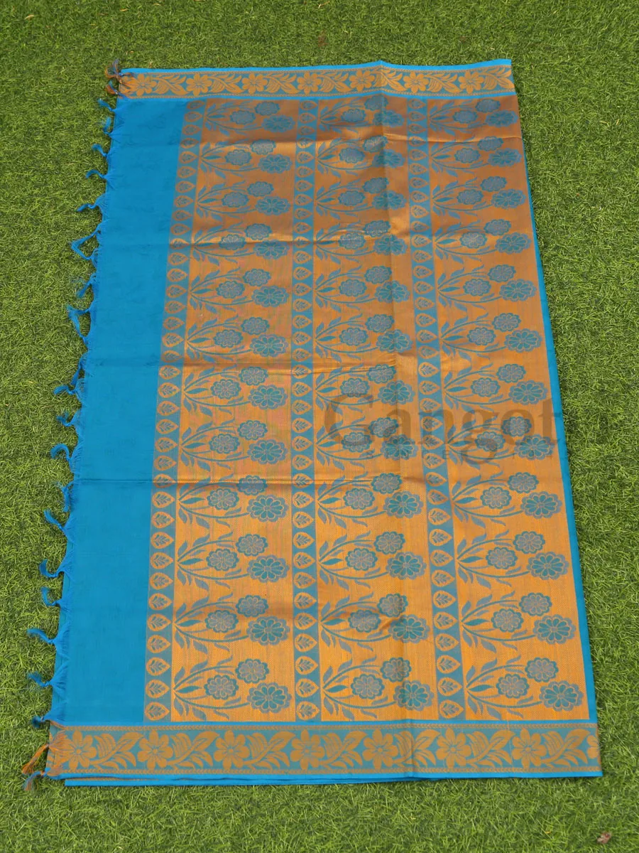 South Indian Cotton Saree - Image 4