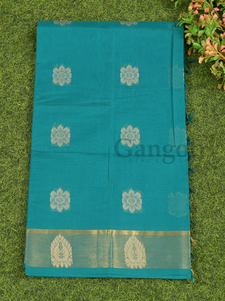 South Indian Cotton Saree - Image 2
