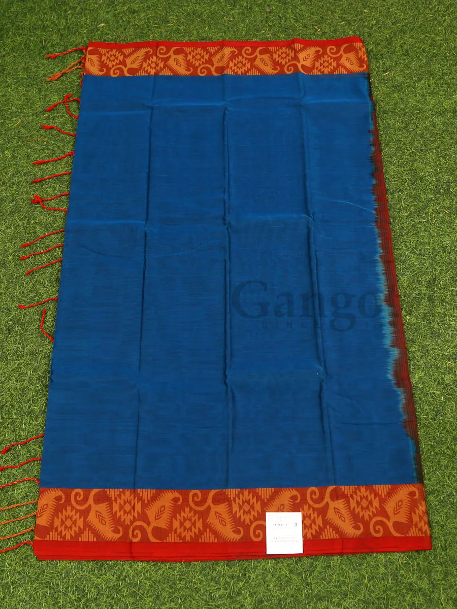 South Indian Cotton Saree - Image 3